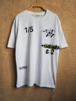 

2020 Summer New Dondi White Collection Women Men Printed T shirts tees Hiphop Streetwear Men Casual Cotton T shirt