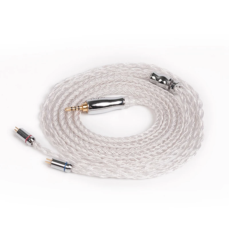 Yinyoo 16 Core посеребренный кабель 2,5/3,5/4,4 мм балансный кабель с MMCX/2pin/QDC разъем ZSX AS16 ZSN ZS10 PRO - Цвет: 2PIN 2.5