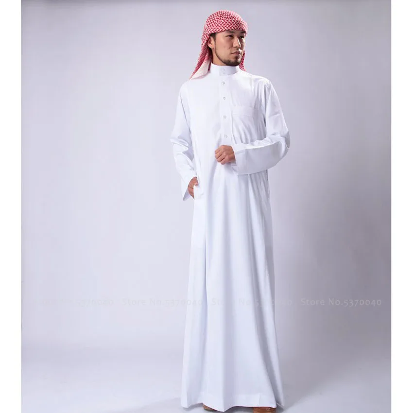 Abaya Saudi Arabia Traditional Man Muslim Long Robes Dress Jubba Thobe Arab Blouse Gown Islamic Clothing Arabic Kaftan Outfits