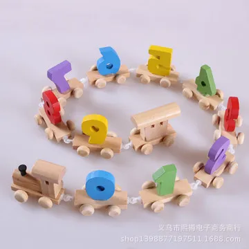 

Youdele Children with Numbers ENLIGHTEN Small Train Educational Early Learning Kindergarten Montessori Toy
