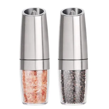 

Stainless Steel Electric Salt Grinder Mill Salt And Pepper the grinder Kitchen Dining Bar Family Hotel Barbecue Tools Mills