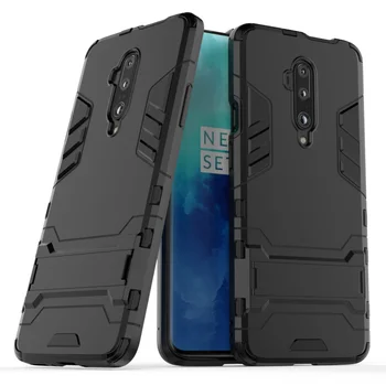 

30pcs/lot For Oneplus 7T Pro Hybrid 2 in 1 Stand Armor Hard Slim Phone Cover Case For Oneplus 7T Pro