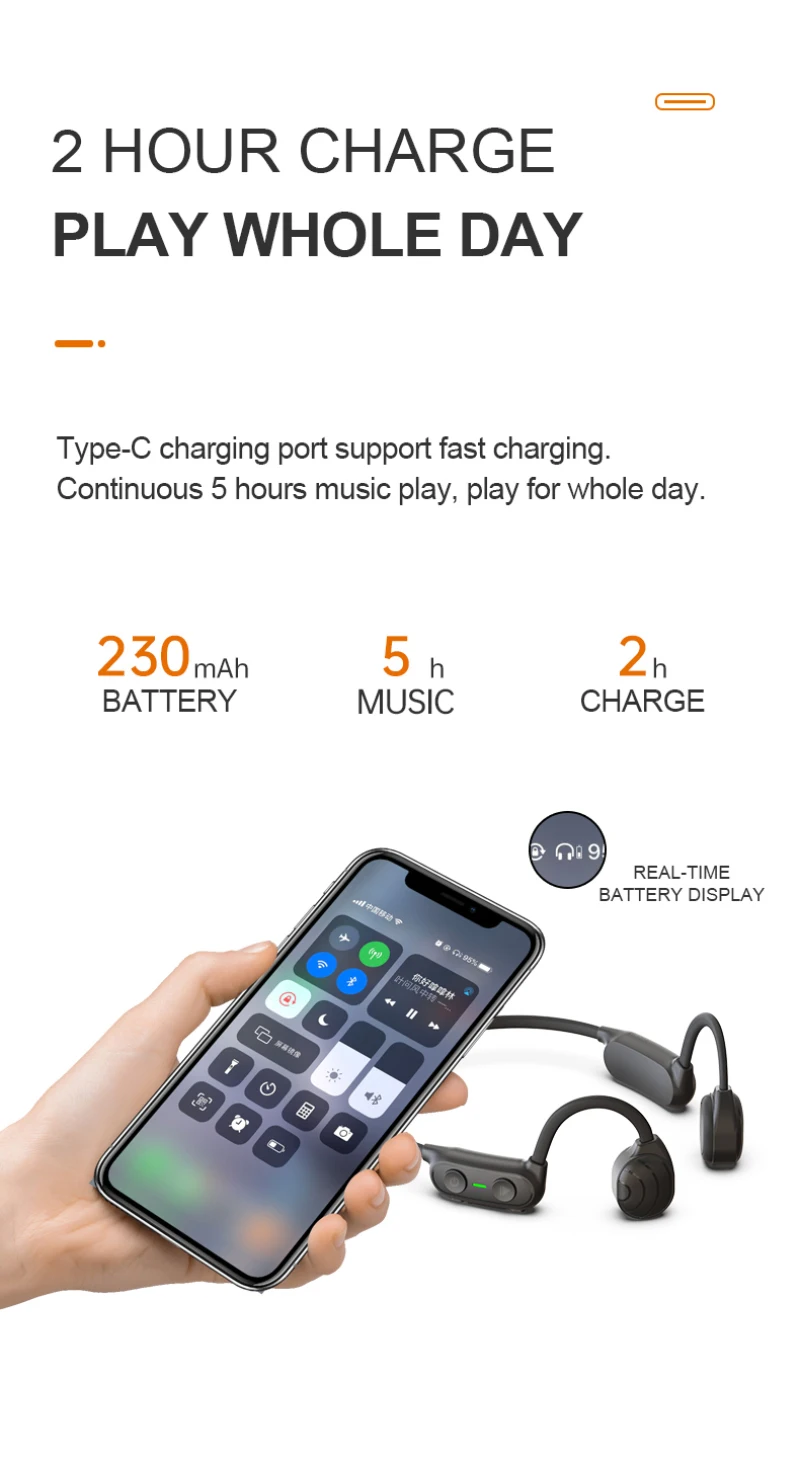 2020 Bone Conduction Headphones Bluetooth V5 0 Wireless Sports Earphone Headset Stereo Hands free With Microphone For Running