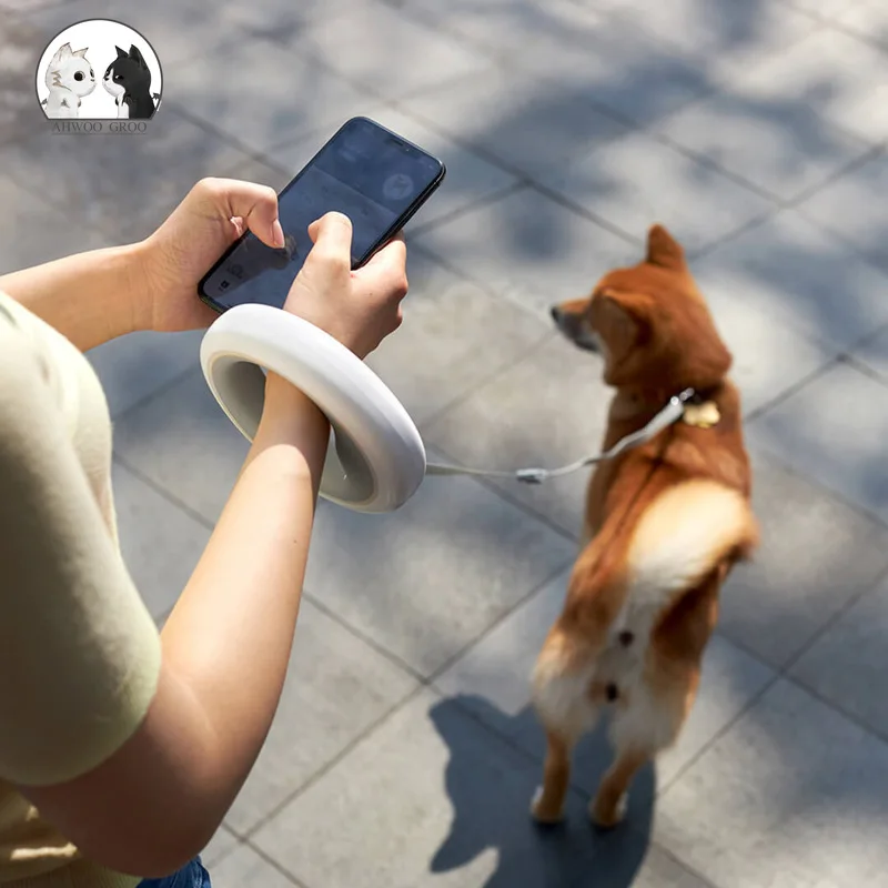 Dog Leash Automatic Retractable With Light Strong Harness Pet High Quality For Cats Outdoor Led Rope | Дом и сад