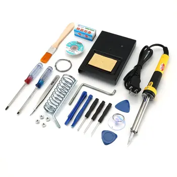 

60W Electric Soldering Iron Solder Station Kit For Circuit Board Computer Mobile Phone Repair Soldering Iron Tool Kit Hot