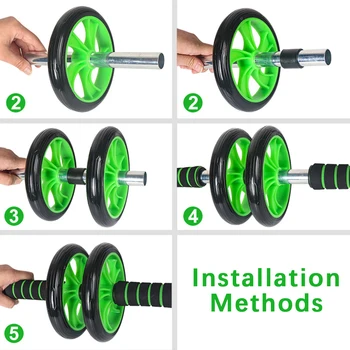 

Outdoor Abdominal Wheel Muscle Double-wheeled Updated Ab Roller Equipment