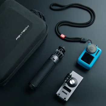 

PGYTECH OSMO ACTION Travel Set Kit Carrying Case+Backpack Clip+Silicone Case+Tripod Selfie Stick For DJI OSMO Action Accessories