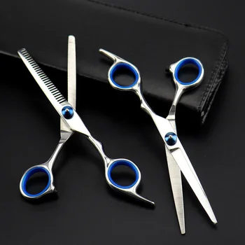 

4pcs Stainless Steel Barber Tools Portable Hair Cutting Kit Hairdressing Scissors for Woman Home Man