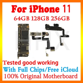 

64gb / 128gb / 256gb motherboard For iPhone 11 Original logic board with / NO Face ID For iPhone 11 Motherboard with IOS System