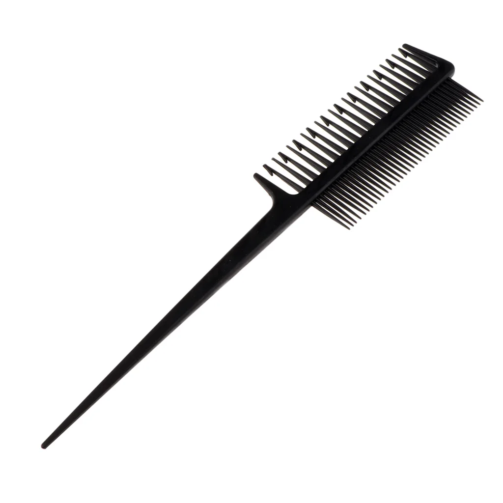 Professional 2-Way Plastic Weaving Sectioning Foiling Comb For Hair Dyeing/Highlighting/Balayage