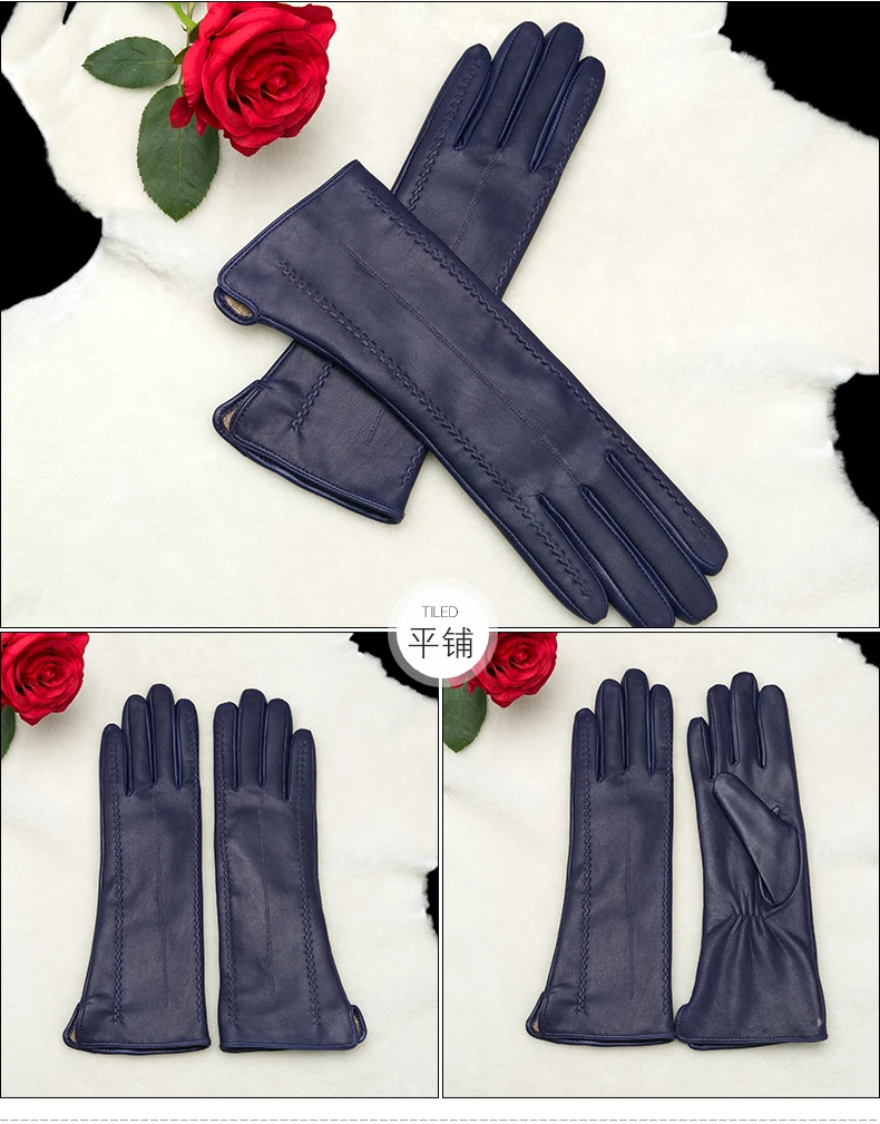 Новые модные брендовые женские перчатки из натуральной кожи, женские перчатки из натуральной овчины, теплые варежки, женские зимние перчатки из кожи