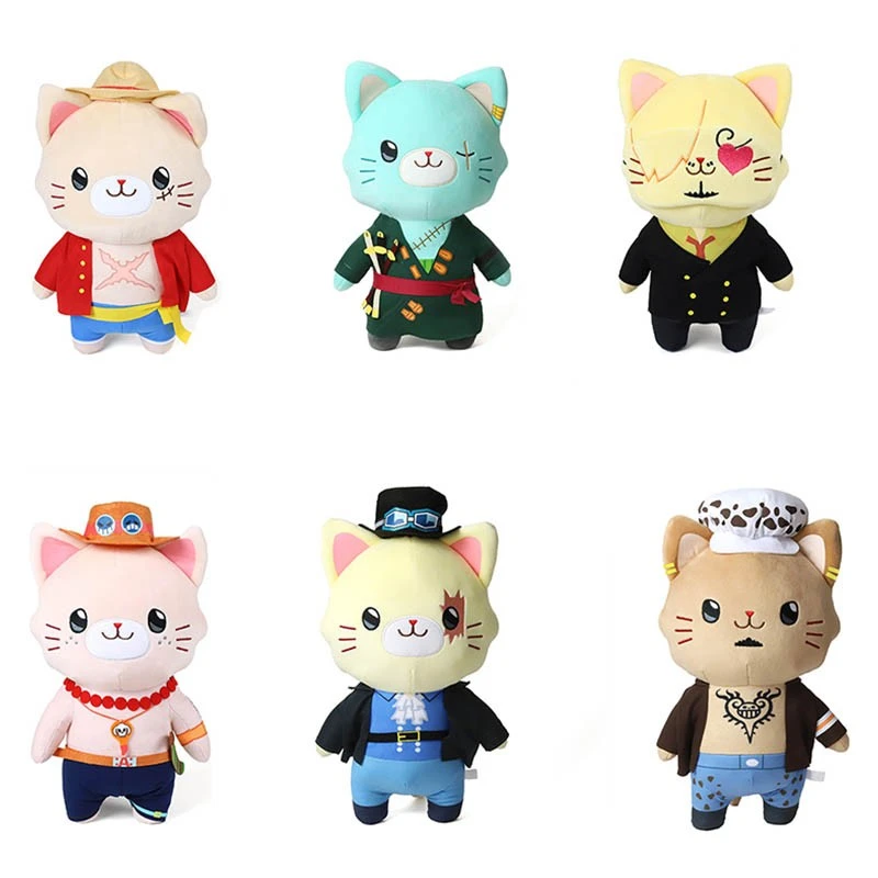ぬいぐるみ30センチメートルムービックワンピース人形サボエースサンジルフィゾロ法と猫の顔とパッチグッズギフトかわいいぬいぐるみのおもちゃ Movies Tv Aliexpress