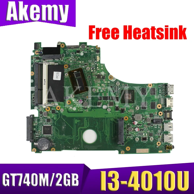 Новая материнская плата для ASUS X750J X750JB X750JN K750J A750J ноутбука W/ GT740M/2GB I3-4010U с