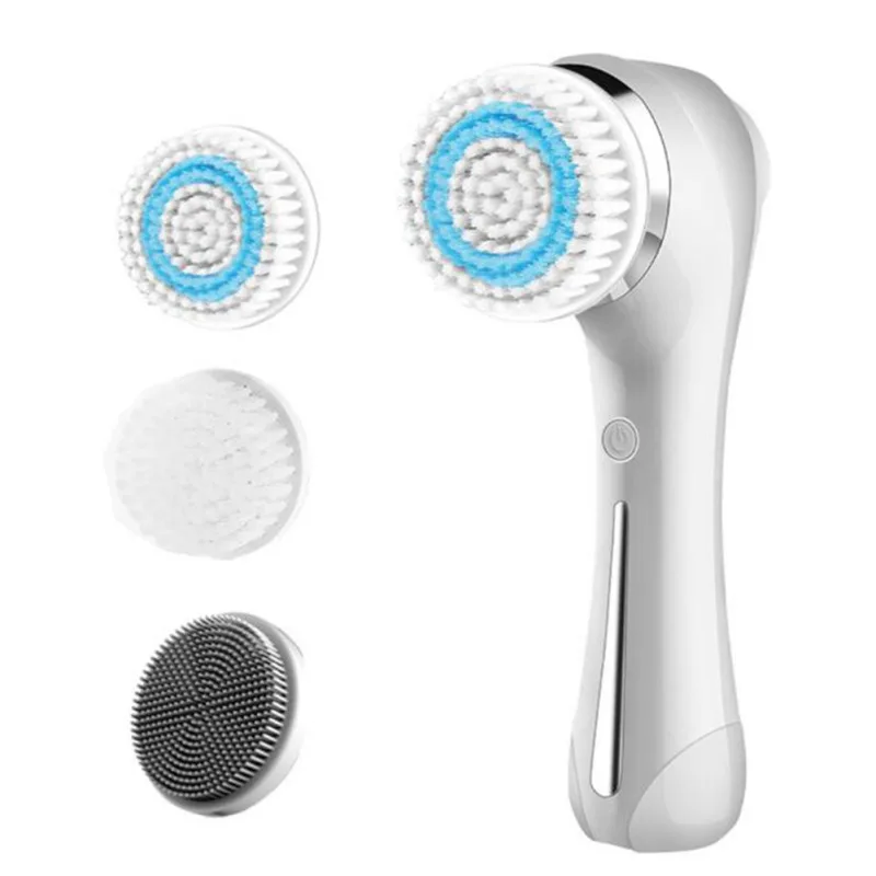 

Facial Cleansing Brush Rechargeable Face Spin Brush With 3 Exfoliating Brush Heads For Deep Cleansing Facial Lifting Massager
