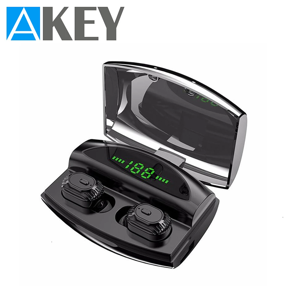 AKEY XG20 Bluetooth наушники беспроводные для телефона светодиодный музыкальные