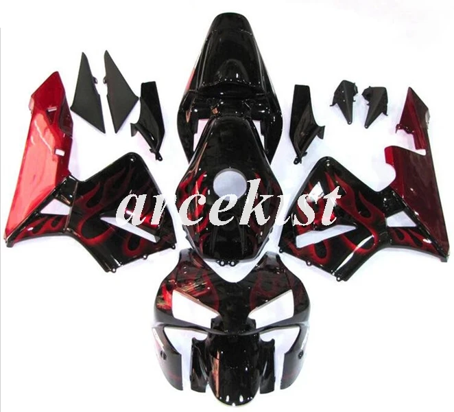 

Injection Mold New ABS Motorcycle Fairings kit Fit for CBR600RR F5 2003 2004 03 04 Bodywork set flame red