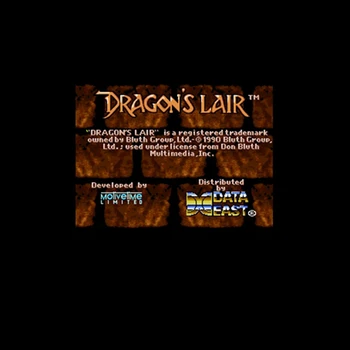 

Dragon's Lair USA Version 16 bit English Big 46 pins Grey Game Card For NTSC Game Player