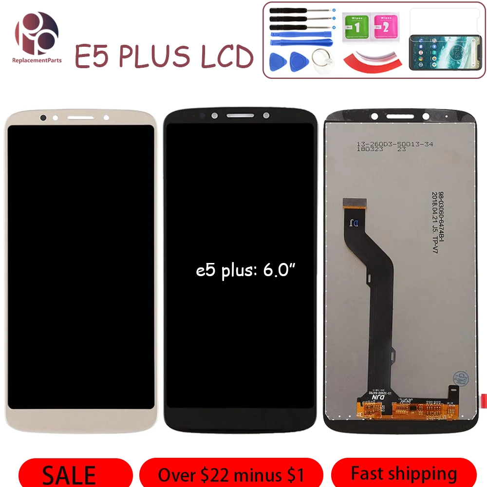 Для Motorola Moto E5 Plus XT1924/E5 XT1944/E5 Play XT1921 ЖК экран дигитайзер сборка запасные части +