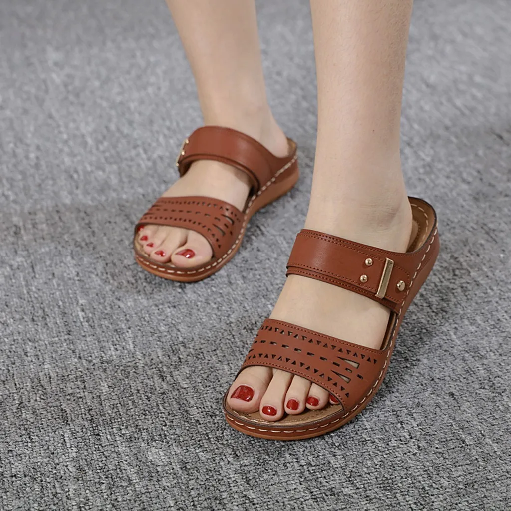 comfy women's orthopedic platform sandals