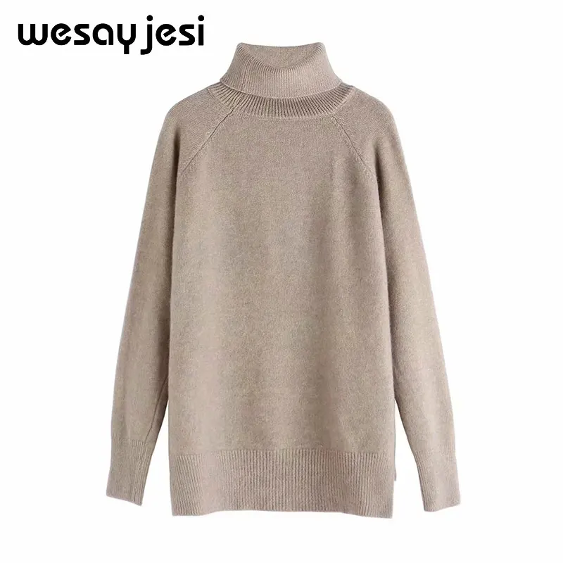 Sweater Women 2019 Autumn Winter Solid Streetwear Sweater Long Sleeve O Neck Loose Harajuku Sweater Female Tops