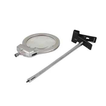 

Clip On Desktop Illuminated Magnifier Reading Loupe Metal Hose LED Lighted Lamp Top Desk Magnifier With Clamp Toiletry Kits hot