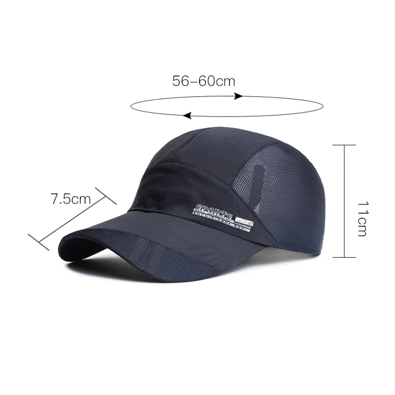 Outdoor Running Cap Lightweight Waterproof Sunshade Breathable UPF50+ Ultra Thin Cooling Hat