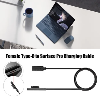 

0.2m Laptop Fast Charging Cable Computer Supplies Power Cord Office Caring for Microsoft Surface Pro Type C PD Cable