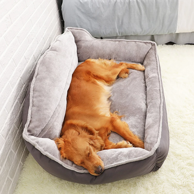 Игрушечная плюшевая собака кошка согревающая кровать домик для собак и щенков модная удобная осенняя и зимняя мягкая кровать подушка для животных подстилка теплый питомник