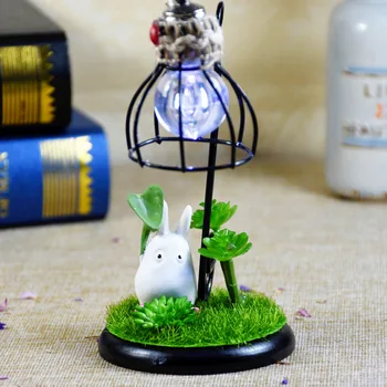 

Home Crafts Ornament Grocery Totoro Rabbit Decoration Iron Night Light Student Gift