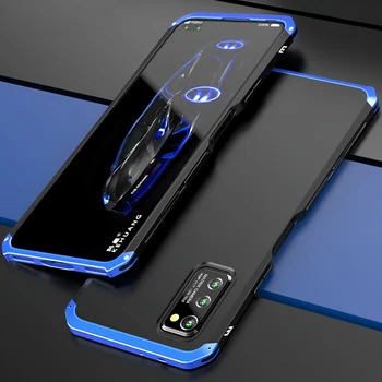 Перейти на Алиэкспресс и купить Роскошный ударопрочный чехол для Honor View 30 Pro Slim V30 Pro Жесткий Алюминиевый металлический и гибридный ПК чехол для Huawei Honor View30 Pro