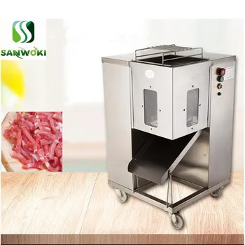 

500kg/h meat dicing machine pork shred cutting machine beef strips cutter machine meat slicer chicken cutter with 2 blades