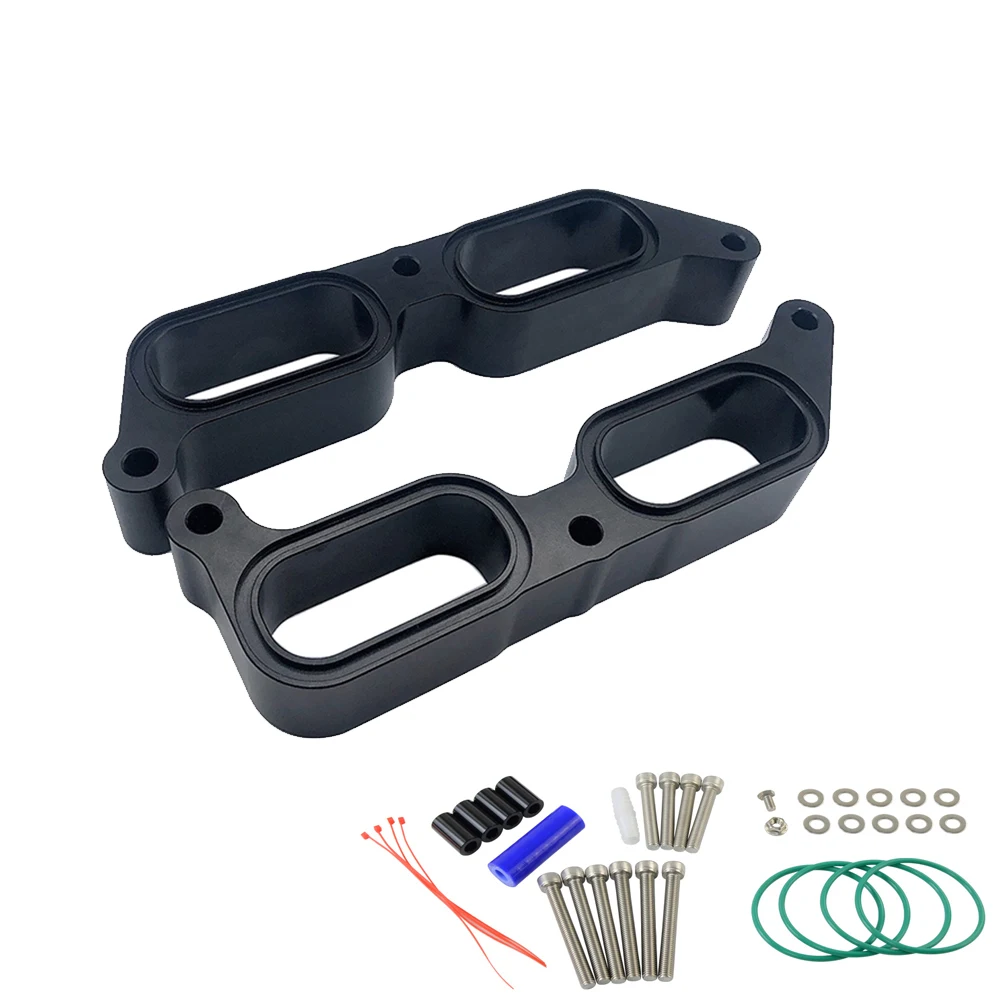 Black Intake Manifold Spacer Billet Power Block For Subaru BRZ 13 17