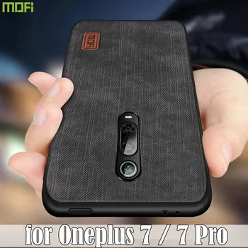 

Mofi For Oneplus 7 Pro Case oneplus 7 Cover Housing Silicone shockproof jeans PU leather TPU
