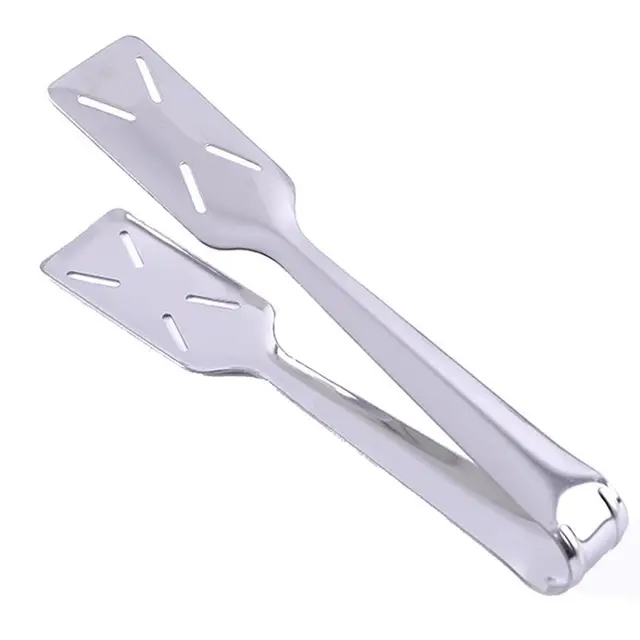 1Db Bbq Fogók Rozsdamentes Acél Ergonómikus Hosszú Ételek Sütő Fogó Szerszámok Kiegészítők Kültéri Kempinghez