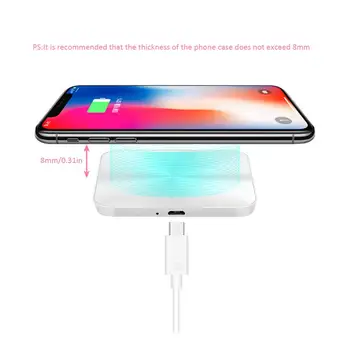 ユニバーサル 10 ワット急速充電器吸引カップチーワイヤレス充電器ドックパッドアダプタ iphone × xr xs 電話ワイヤレス充電新ホット