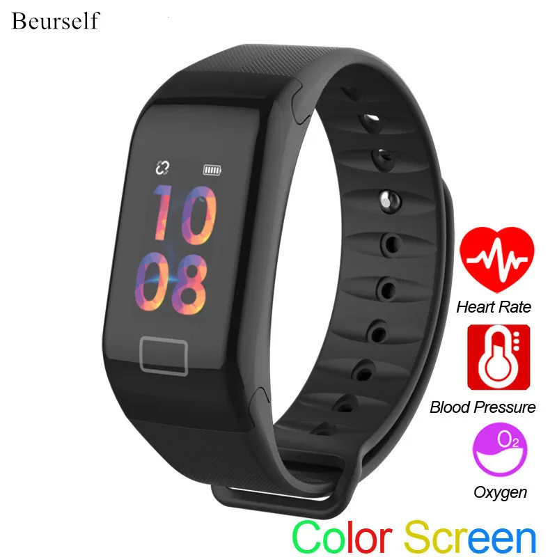 

Smart Bracelet F1 Waterproof Heart Rate Blood Pressure Smartwatch Sleep Monitor Fitness Call Message Sport Band for Android iOS
