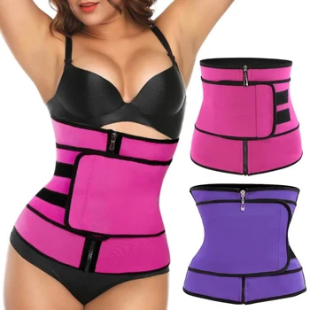 

Women Waist Trainer Thermo Sweat Belt Trainer Girdle Corset Shapewear Fat Burning Fitness Modeling Strap Body Shaper 2020 New