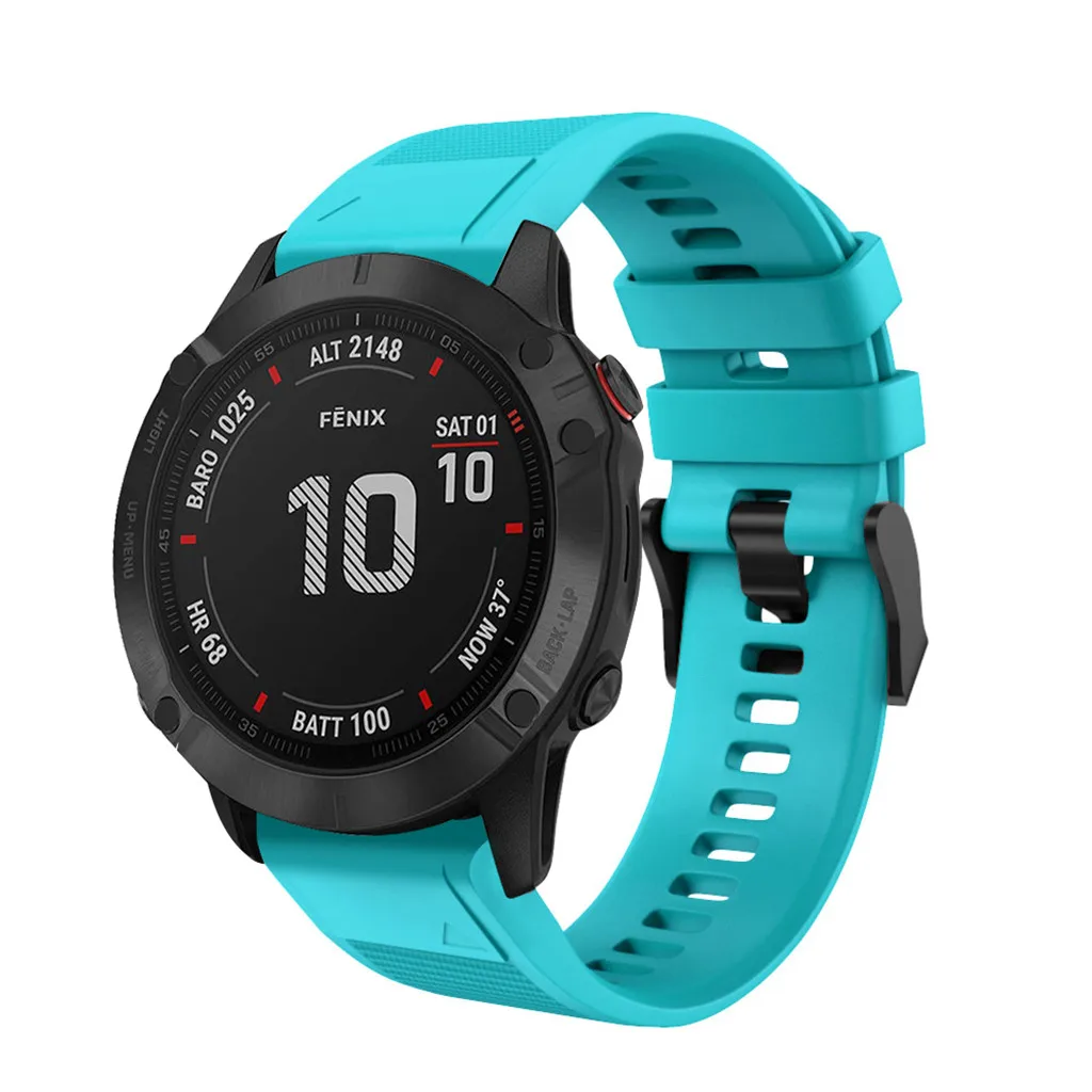 Силиконовый ремешок на запястье для Garmin Fenix 6X/Fenix 6 XPro, умные часы, сменный ремешок для мужчин и женщин, быстросъемный браслет 19Sep