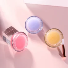 Мембранная увлажняющая маска для губ с гладкой и тонкой линиями, маска для губ с кистью для губ