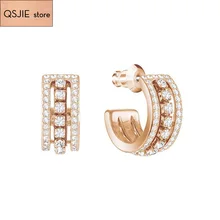 Высокое качество Swa солнечный свет цветок серьги в форме подсолнечника