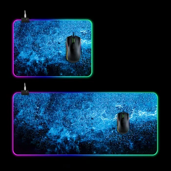

Large Size Gaming Mouse Pad RGB LED Light Big Mouse Mat Office Computer Keyboard Starry Mousepad Rubber Anti-slip Mouse Mat