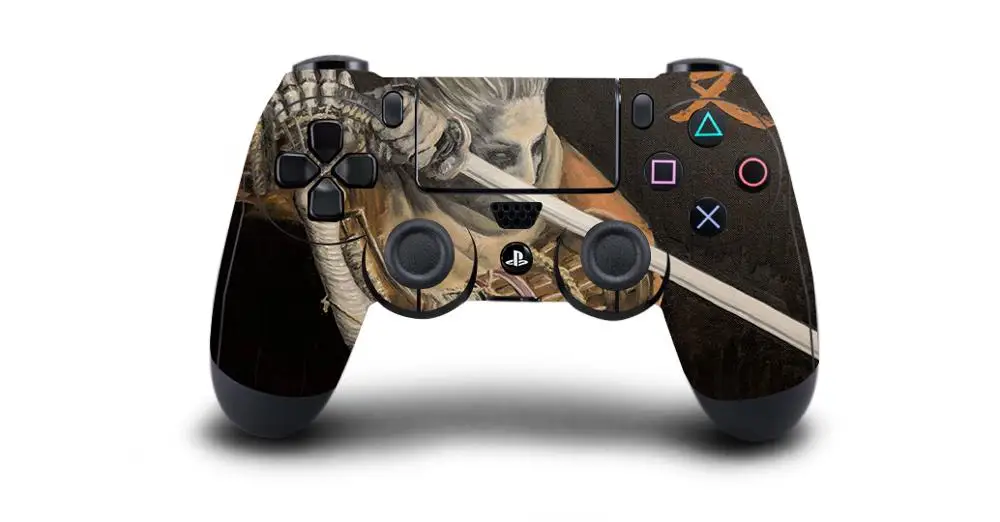 QBTM1443 Sekiro Shadow Die Twice PS4 наклейка для кожи наклейка для sony PS4 Playstation 4 для Dualshouck 4 игры PS4 контроллер наклейка s - Цвет: QBTM1443