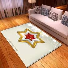 Супер мягкие фланелевые рождественские ковры 3D Санта Клаус картина из 5 частей ковры для гостиной спальни рождественские вечерние коврики