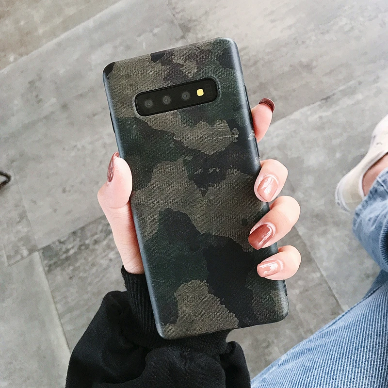 Camouflage Камуфляжный военный армейский Черный силиконовый чехол для samsung Galaxy S10 S10 S8 S9 Plus S7 A40 A50 A70 Note 8 9 мягкий чехол - Цвет: Camouflage