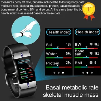 

IP68 waterproof swim smart watch body fat blood pressure fitness band wrist watch for Android IOS sport bracelet PK E07 p1 p3