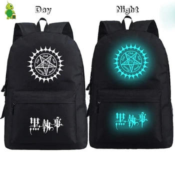 

Anime Black Butler Backpack Luminous Travel Bags Fashion School Bags for Teenagers Boys Girls Solid Laptop Backpack Daliy Bags