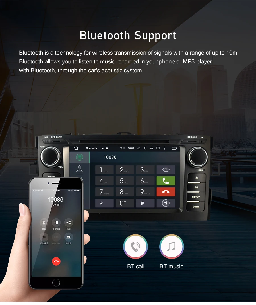 Flash Deal 4GRAM Android 9.0 Car Radio GPS Navigation Multimedia Stereo DVD Player For TOYOTA AURIS 2008 2009 2010 2011 Auto Video Headunit 6