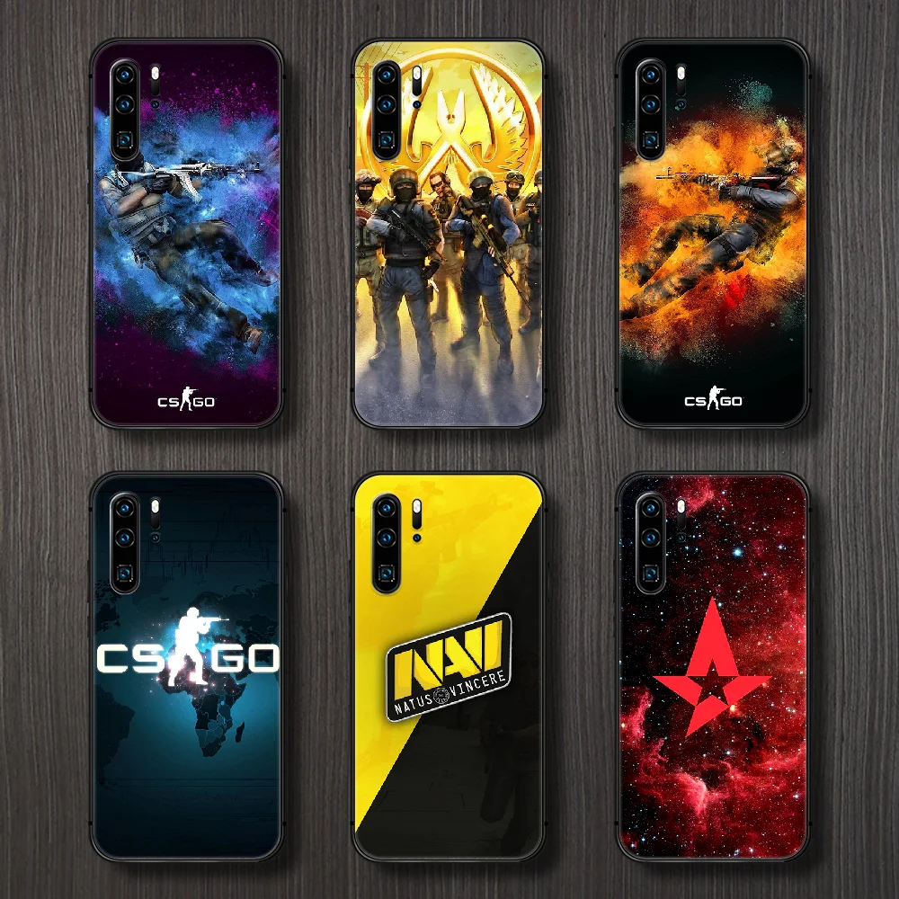 Чехол для телефона Cs Go Корпус Корпуса Huawei P8 P9 P10 P20 P30 P40 Lite Pro Plus smart Z 2019 черный