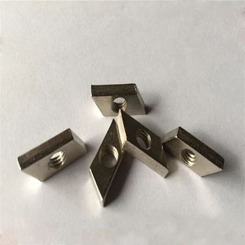 

M4 M5 M6 3030/4040 Nickel-plated rhombus nut Aluminum special nuts GB aluminum accessories 10mm-24mm Length