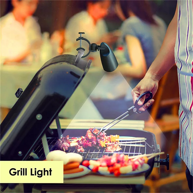 Hordozható Grill Lámpák Grillezés Led Smart Touch Világítás Hőálló Vízálló Éjszakai Lámpa Bbq Tábor Kiegészítők - Image 3